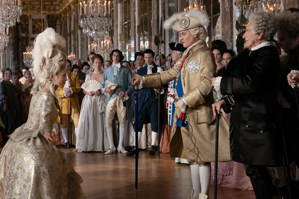 Jeanne du Barry (Maïwenn) and Johnny Depp (Louis XV) in Jeanne du Barry, which opened Cannes