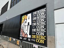 23rd Tribeca Festival - De Niro Con on the wall of Spring Studios