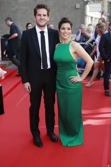 Ryan Piers Williams and America Ferrera at the world premiere of Hyena