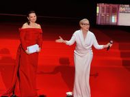 
                                Juliette Binoche and Meryl Streep in Cannes - photo by Richard Mowe