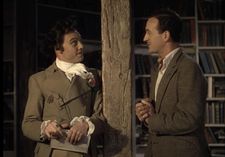 Conductor 71 (Marius Goring) consults with Peter Carter (David Niven) in A Matter Of Life And Death