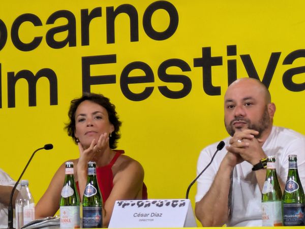 Bérénice Béjo and César Díaz in Locarno