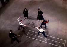 The duel between between Clive Candy (Roger Livesey) and Theo Kretschmar-Schuldorff (Anton Walbrook) in The Life And Death Of Colonel Blimp