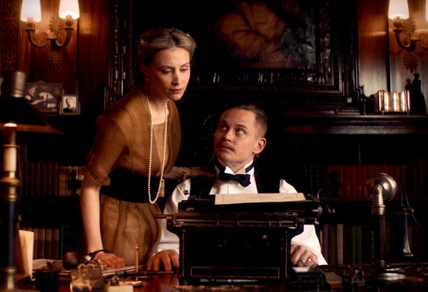 Some Luchino Visconti grandeur in Austin Stark and Joseph Schuman’s Coup! with Jay Horton (Billy Magnussen) and his wife Julie (Sarah Gadon)