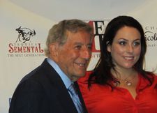 Tony Bennett with his daughter Johanna Bennett