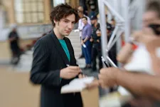 Vincent Lacoste signs autographs in San Sebastian