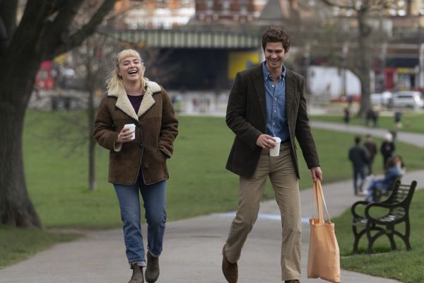 Florence Pugh and Andrew Garfield in We Live In Time