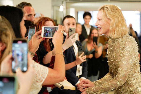 Cate Blanchett greets fans in San Sebastian